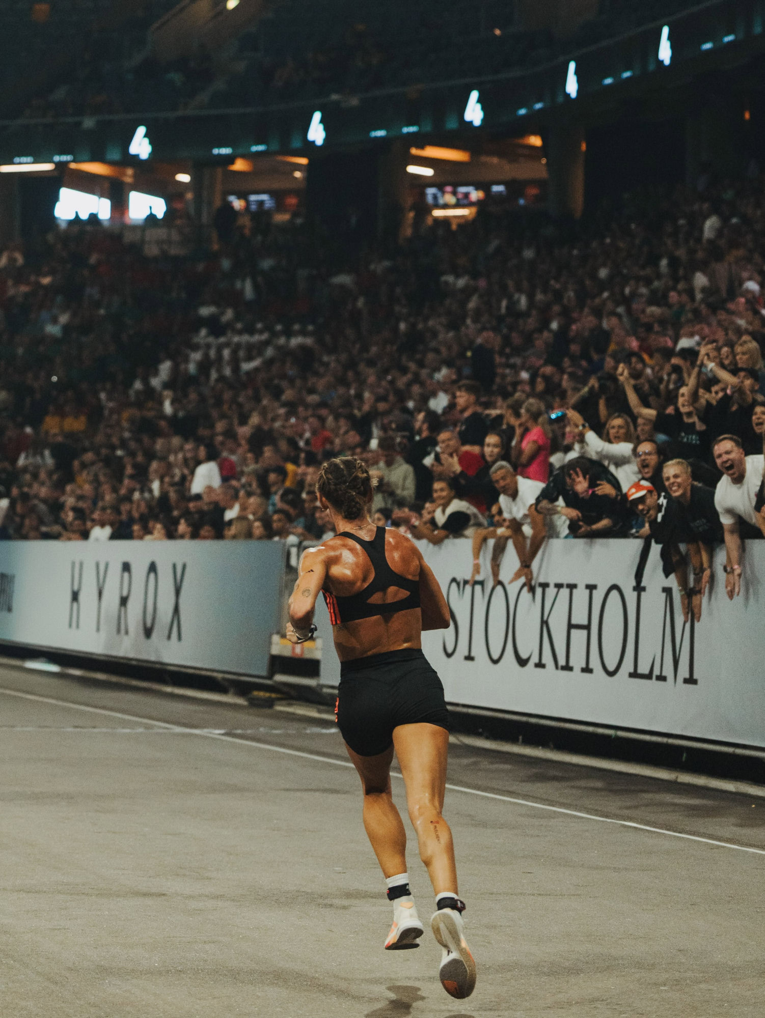 Alyssa McElheny competing at the 2026 HYROX World Championships in Stockholm